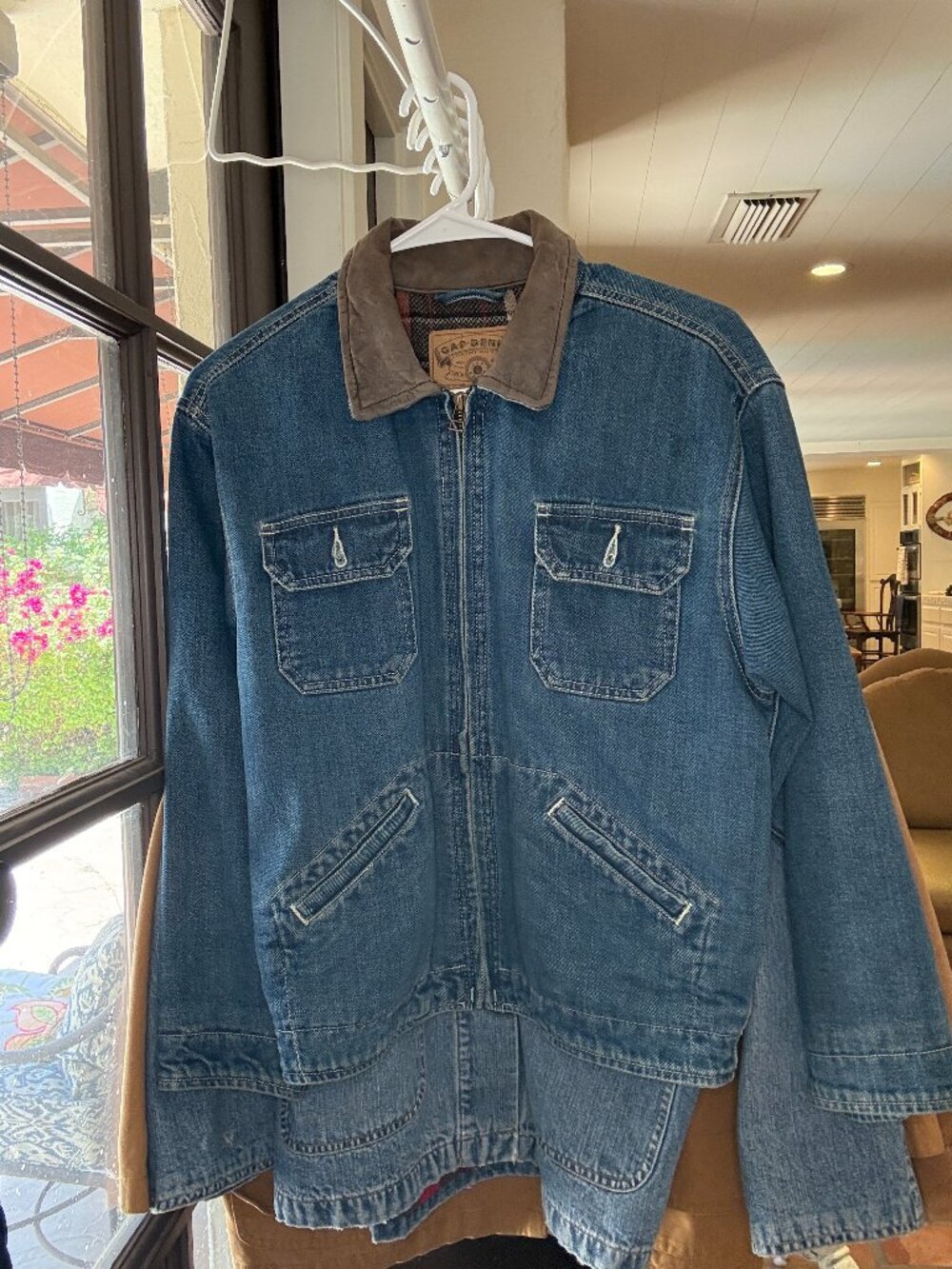 Vintage Gap Denim Blanket Lined Workwear Jacket XL